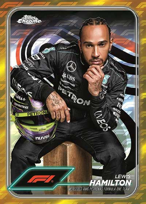 Base Gold Refractor Lewis Hamilton MOCK UP