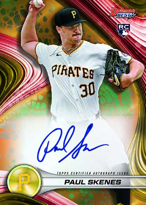 Best of 2024 Auto Gold Refractor Paul Skenes MOCK UP