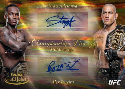 Championship Lineage Auto Israel Adesanya, Alex Pereira MOCK UP