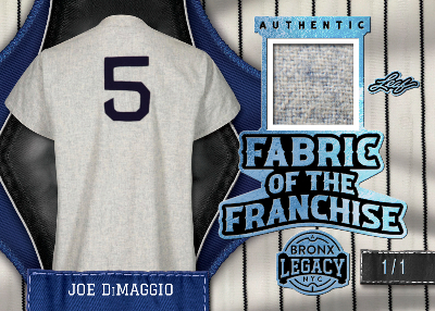 Fabric of the Franchise Joe DiMaggio MOCK UP