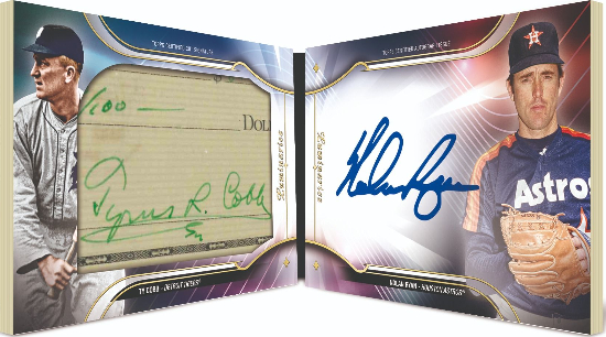 Facing Off Booklet Ty Cobb, Nolan Ryan MOCK UP