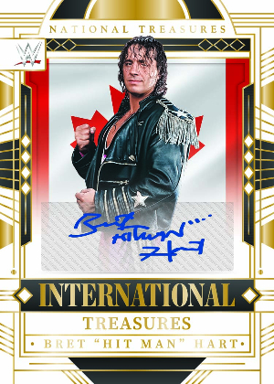 International Treasures Signature Bret Hitman Hart MOCK UP