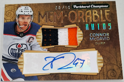 Parkhurst MEM-orable Auto Connor McDavid