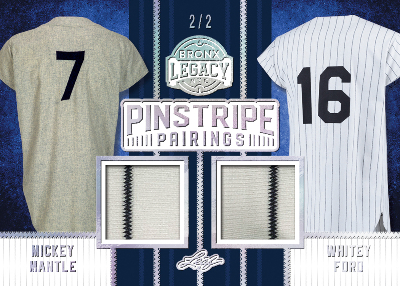 Pinstripe Pairings Mickey Mantle, Whitey Ford MOCK UP