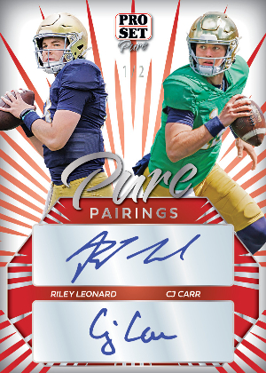 Pure Pairings Riley Leonard, CJ Carr MOCK UP