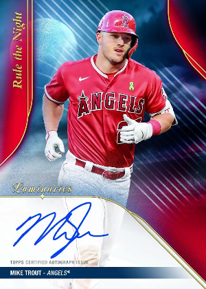 Rule the Night Auto Mike Trout MOCK UP