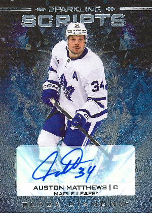 Sparkling Scripts Auston Matthews