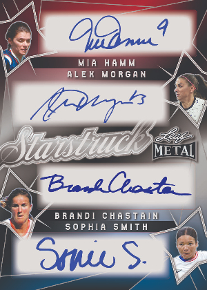 Starstruck Quads Mia Hamm, Alex Morgan, Brandi Chastain, Sophia Smith MOCK UP