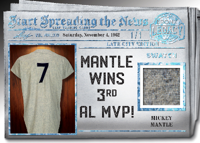 Start Spreading the News Mickey Mantle MOCK UP