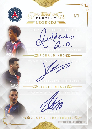 Triple Auto Ronaldinho, Lionel Messi, Zlatan Ibrahimović MOCK UP