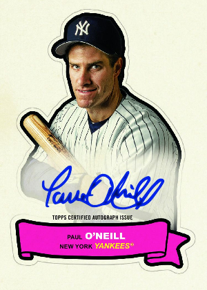 1968 Topps Action All-Stars Auto Paul O'Neill MOCK UP