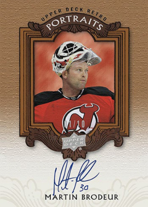 2003-04 UD Classic Portraits Autos Copper Martin Brodeur MOCK UP