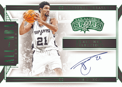 All-NBA Signatures Emerald Tim Duncan MOCK UP