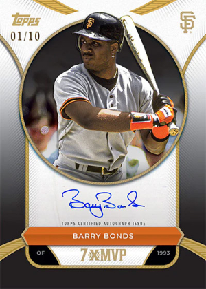 Auto Black Foil Barry Bonds MOCK UP