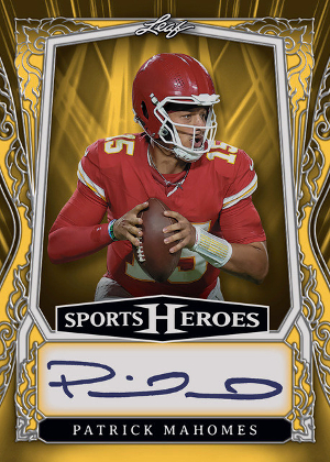 Base Auto Gold Patrick Mahomes II MOCK UP