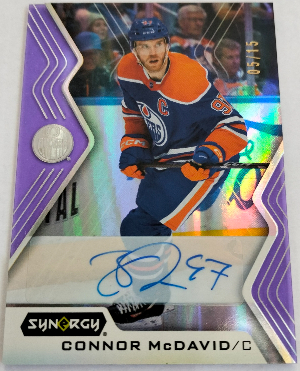 Base Purple Auto Connor McDavid