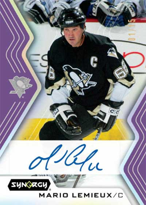 Base Purple Legend Auto Mario Lemieux MOCK UP