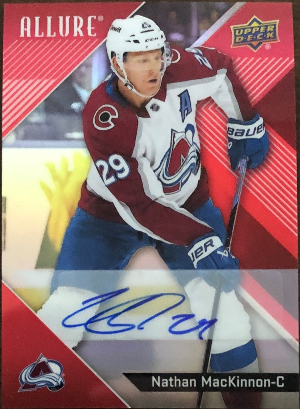 Base Red Rainbow Auto Nathan MacKinnon