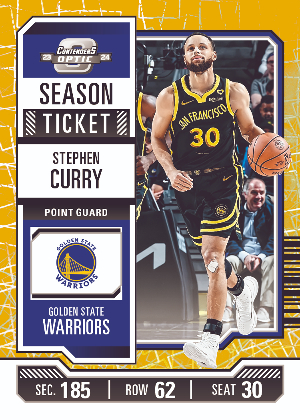 Base Season Ticket Lazer Stephen Curry MOCK UP