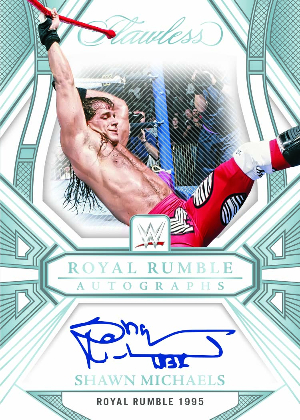 Flawless Royal Rumble Auto Shawn Michaels MOCK UP