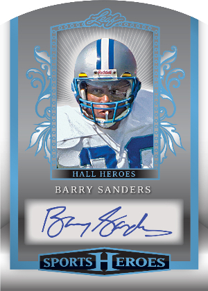 Hall Heroes Acetate Barry Sanders MOCK UP