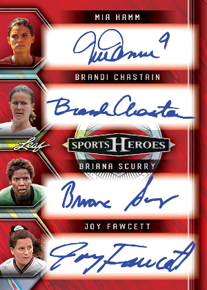 Heroes 8 Front Mia Hamm, Brandi Chastain, Briana Scurry, Joy Fawcett MOCK UP