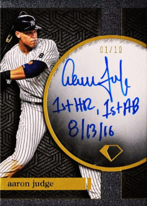 Iconic First Inscriptions Auto Aaron Judge MOCK UP