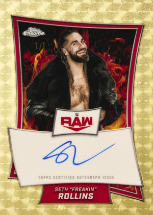 Red Brand Chrome Autographs SuperFractor Seth Freakin Rollins MOCK UP