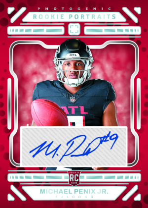 Rookie Portrait Auto Michael Penix Jr MOCK UP