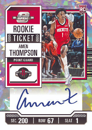 Rookie Season Ticket Auto Amen Thompson MOCK UP