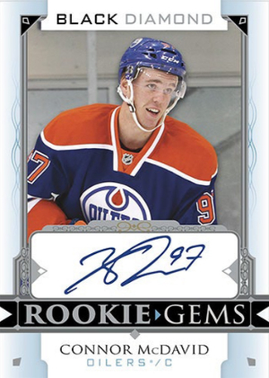 Rookie Tribute Autos - 2015-16 Black Diamond Rookie Gems SSP Connor McDavid MOCK UP