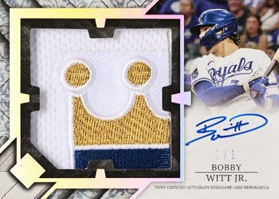 Transcendent Collection Jumbo Patch Auto Bobby Witt Jr MOCK UP