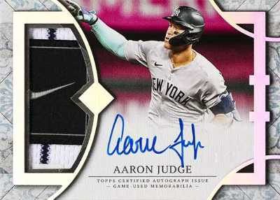 Transcendent Collection Patch Auto Aaron Judge MOCK UP