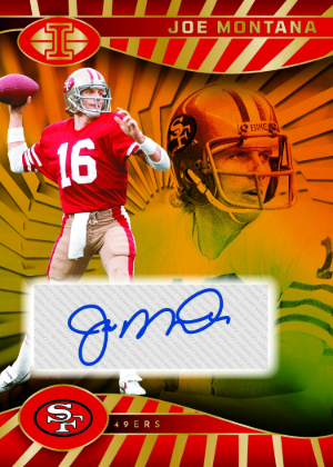 Trophy Collection Signatures Gold Joe Montana MOCK UP