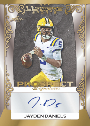 Ultimate Prospect Signatures Gold Jayden Daniels MOCK UP