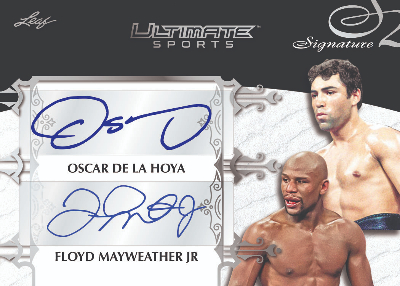 Ultimate Signatures 2 Oscar De La Hoya, Floyd Mayweather Jr MOCK UP