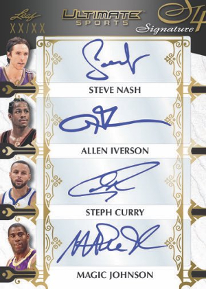 Ultimate Signatures 4 Steve Nash, Allen Iverson, Steph Curry, Magic Johnson MOCK UP