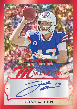 Ultimate Sports Magazine Auto Red Josh Allen MOCK UP