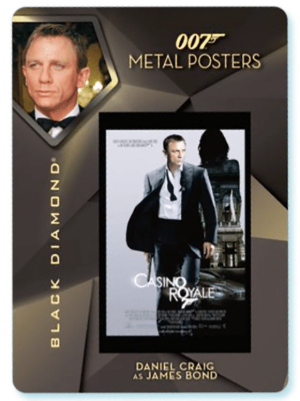 007 Metal Posters - Casino Royale Daniel Craig as James Bond MOCK UP