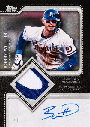 2025 Topps Baseball Flagship Auto Patch Bobby Witt Jr MOCK UP