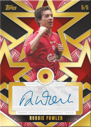 Anfield All-Star Auto Relics Red Robbie Fowler MOCK UP