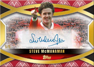 Anfield Ovation Auto Red Steve McManaman MOCK UP