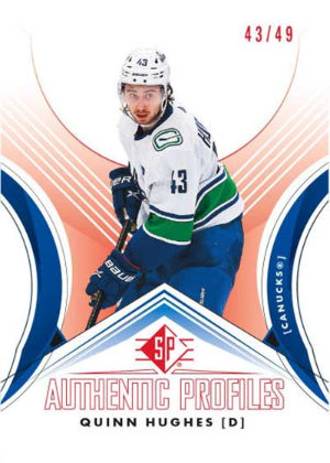 Authentic Profiles Red Quinn Hughes MOCK UP