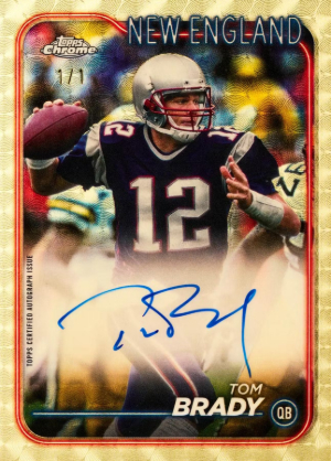 Base Auto SuperFractor Tom Brady MOCK UP