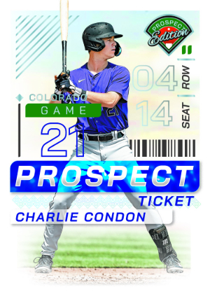 Base Prospect Ticket Charlie Condon MOCK UP