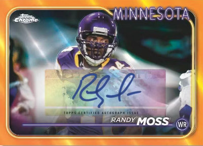 Chrome Legends Autographs Orange Randy Moss MOCK UP