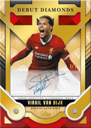 Debut Diamonds Auto Gold Virgil van Dijk MOCK UP