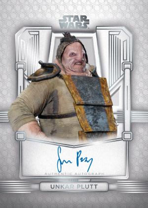 Design C Autographs Simon Pegg as Unkar Plutt MOCK UP