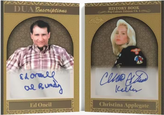 Dual Inscriptions Ed Oneil, Chritina Applegate MOCK UP