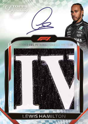 Dynasty Jumbo Relic Autographs Lewis Hamilton MOCK UP